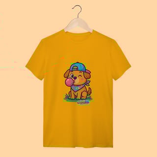 Nome do produto Camiseta T-shirt Adulto Unissex Cachorrinho – 100% Algodão | Coleção Reino Animal do Caioba