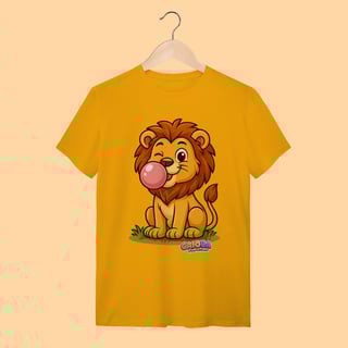 Nome do produto Camiseta T-shirt Adulto Unissex Leão – 100% Algodão | Coleção Reino Animal do Caioba