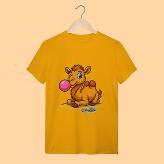 Nome do produto Camiseta T-shirt Adulto Unissex Camelo – 100% Algodão | Coleção Reino Animal do Caioba