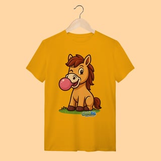Nome do produto Camiseta T-shirt Adulto Unissex Cavalo – 100% Algodão | Coleção Reino Animal do Caioba