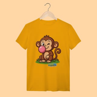 Nome do produto Camiseta T-shirt Unissex Macaco – 100% Algodão | Coleção Reino Animal do Caioba