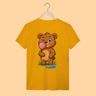 Nome do produto Camiseta T-shirt Unissex Ursinho – 100% Algodão | Coleção Reino Animal do Caioba