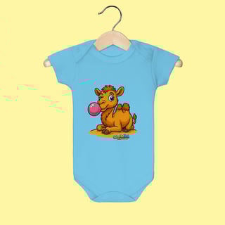 Nome do produto Body Infantil Camelo – 100% Algodão | Coleção Reino Animal do Caioba