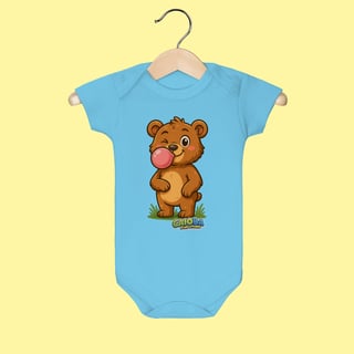 Nome do produto Body Infantil Ursinho – 100% Algodão | Coleção Reino Animal do Caioba