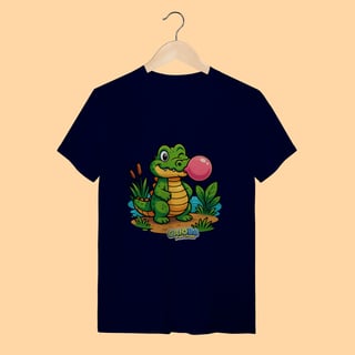 Nome do produto Camiseta T-shirt Adulto Unissex Jacaré – 100% Algodão | Coleção Reino Animal do Caioba
