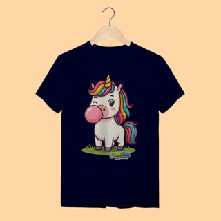 Nome do produto Camiseta T-shirt Unissex Unicórnio – 100% Algodão | Coleção Reino Animal do Caioba