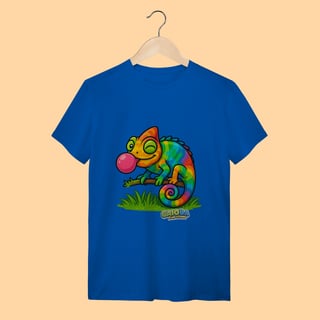 Nome do produto Camiseta T-shirt Adulto Unissex Camaleão – 100% Algodão | Coleção Reino Animal do Caioba