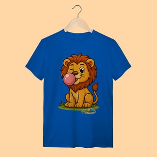 Nome do produto Camiseta T-shirt Adulto Unissex Leão – 100% Algodão | Coleção Reino Animal do Caioba