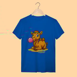 Nome do produto Camiseta T-shirt Adulto Unissex Camelo – 100% Algodão | Coleção Reino Animal do Caioba