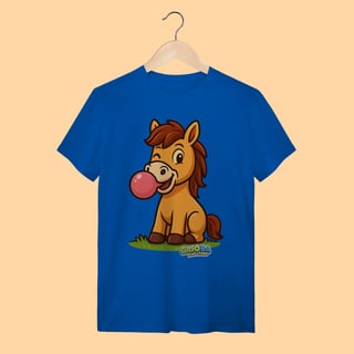 Nome do produto Camiseta T-shirt Adulto Unissex Cavalo – 100% Algodão | Coleção Reino Animal do Caioba