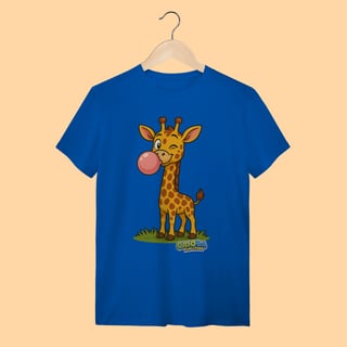 Nome do produto Camiseta T-shirt Adulto Unissex Girafa – 100% Algodão | Coleção Reino Animal do Caioba