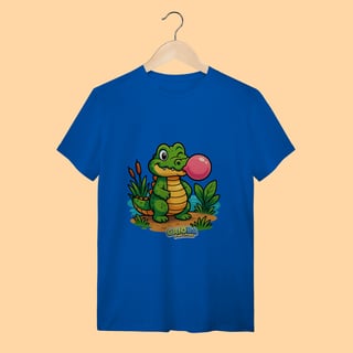 Nome do produto Camiseta T-shirt Adulto Unissex Jacaré – 100% Algodão | Coleção Reino Animal do Caioba