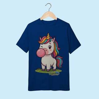 Nome do produto Camiseta Juvenil (10 a 14 anos) Unicórnio – 100% Algodão | Coleção Reino Animal do Caioba