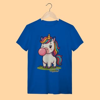 Nome do produto Camiseta T-shirt Unissex Unicórnio – 100% Algodão | Coleção Reino Animal do Caioba