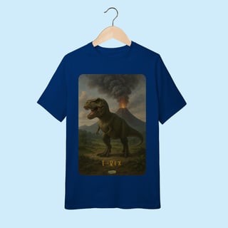 Nome do produto Camiseta Juvenil (10 a 14 anos) T-Rex – 100% Algodão | Coleção Dinossauros