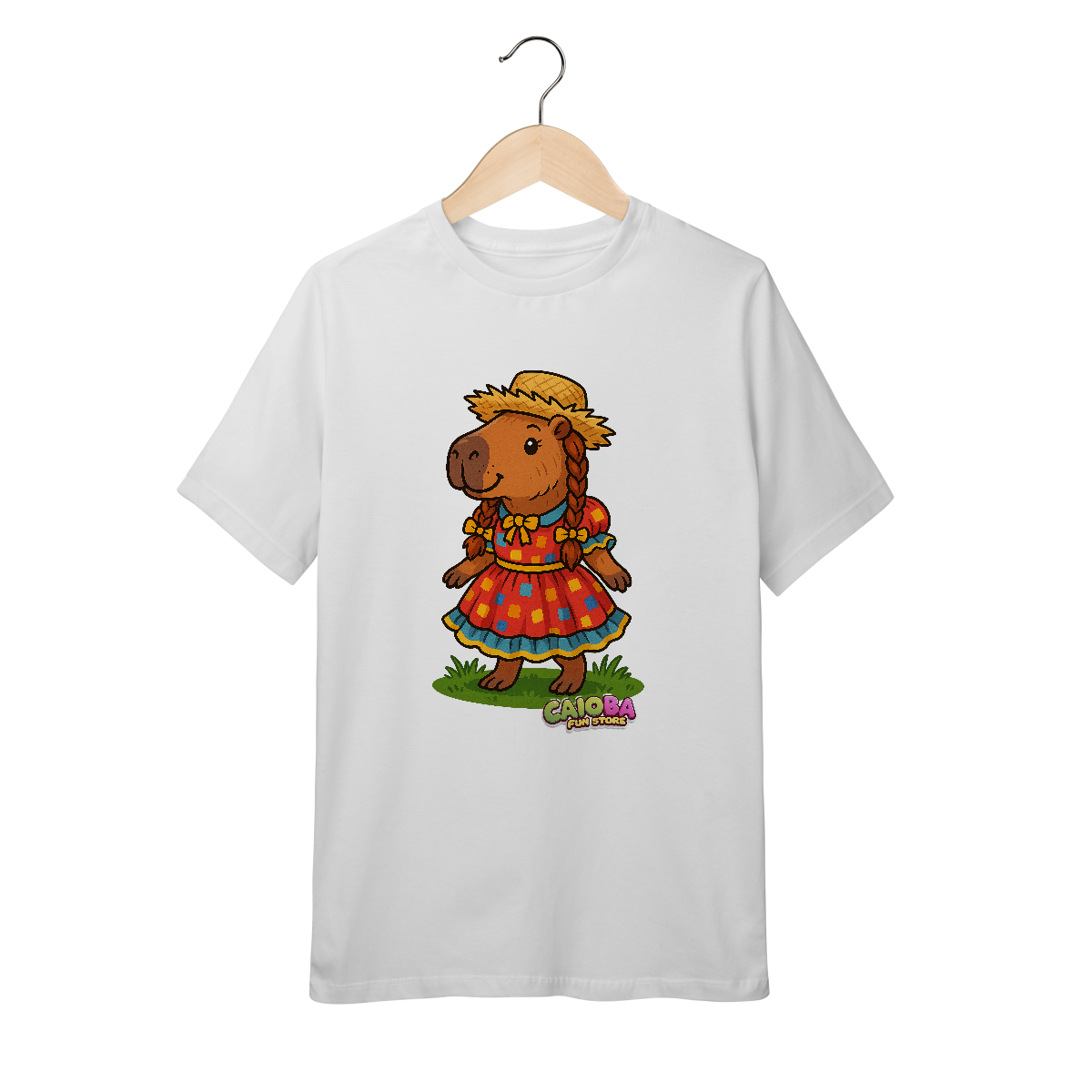 Nome do produto: Camiseta Capivara caipira menina - junevil