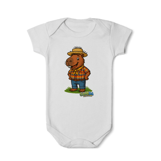 Nome do produto Body Infantil Capivara Caipira menino