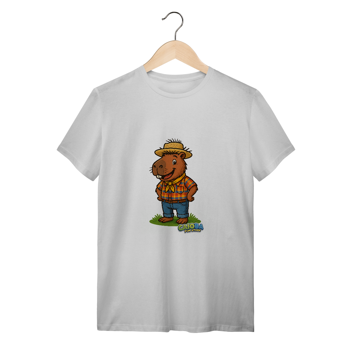 Nome do produto: Camiseta Capivara caipira menino - adulto