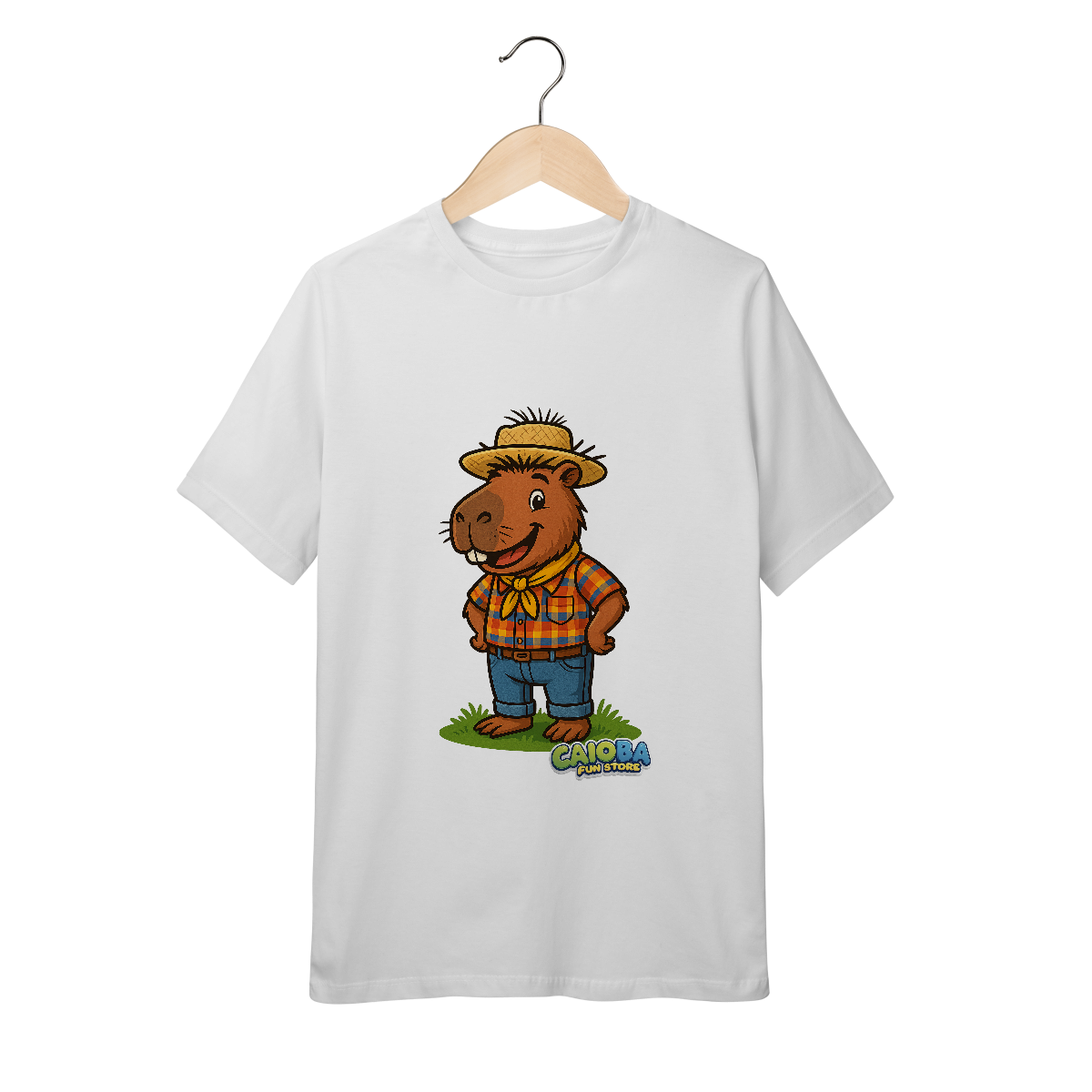 Nome do produto: Camiseta Capivara caipira menino - juvenil