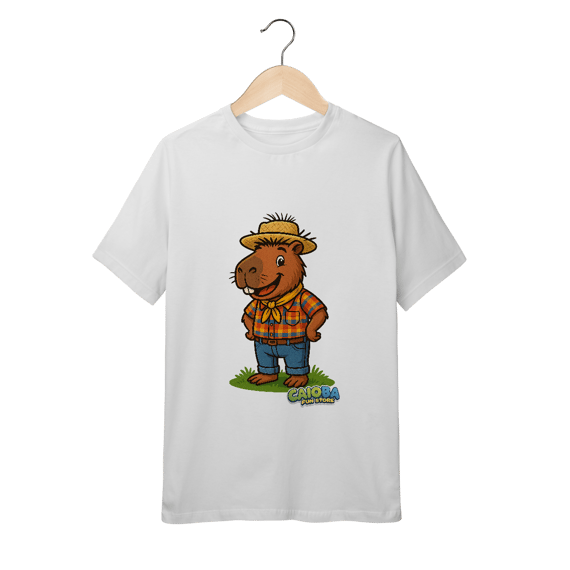 Camiseta Capivara caipira menino - juvenil