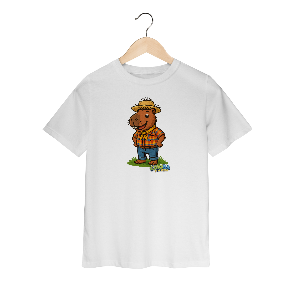 Nome do produto: Camiseta Capivara caipira menino - infantil