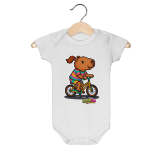 Body Infantil Capivara Bike menina