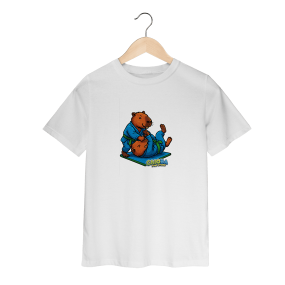 Camiseta Capivara Lutando Jiu-Jitsu menino - infantil