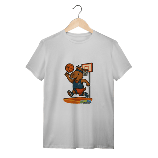 Camiseta Capivara Jogando Basquete - adulto