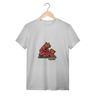Camiseta Capivara Lutando Jiu-Jitsu menina - adulto