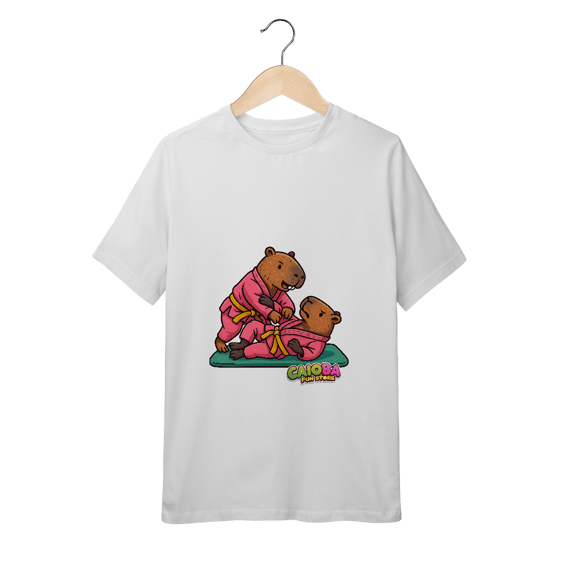 Camiseta Capivara Lutando Jiu-Jitsu menina - juvenil