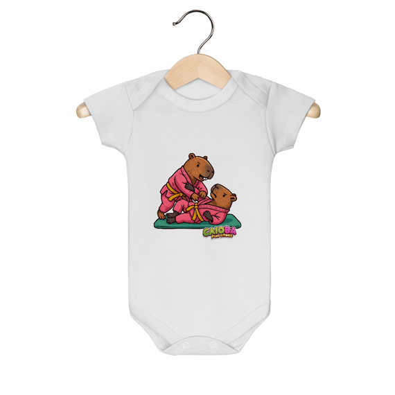 Body Infantil Capivara Lutando Jiu-Jitsu menina