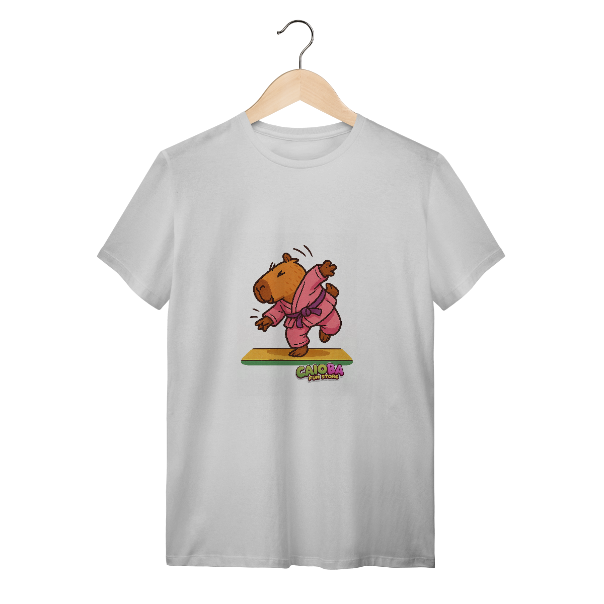 Nome do produto: Camiseta Capivara Judoca menina - adulto