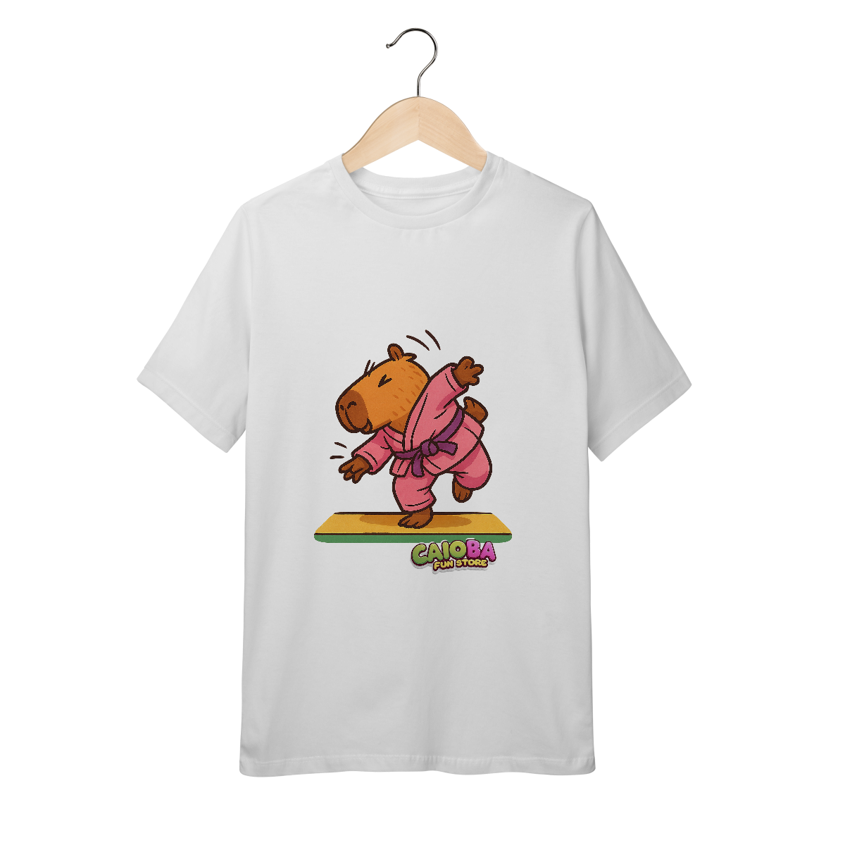 Nome do produto: Camiseta Capivara Judoca menina - juvenil
