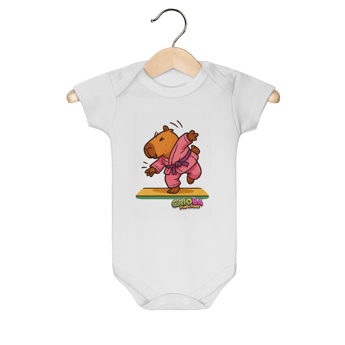 Nome do produto: Body Infantil Capivara Judoca menina