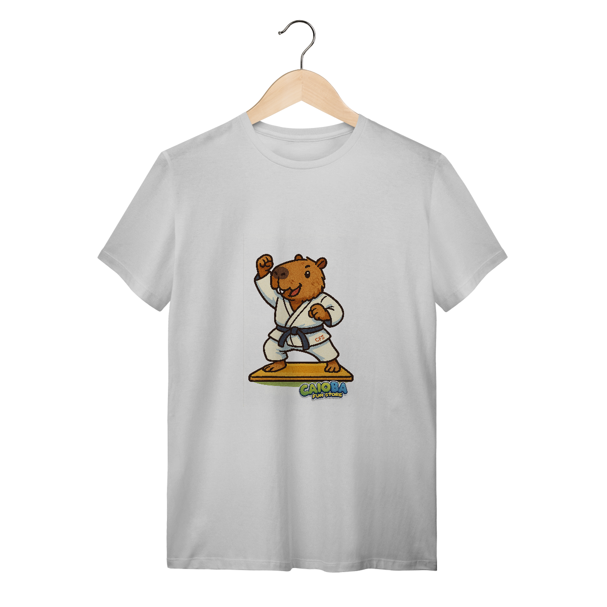 Nome do produto: Camiseta Capivara Judoca menino - adulto