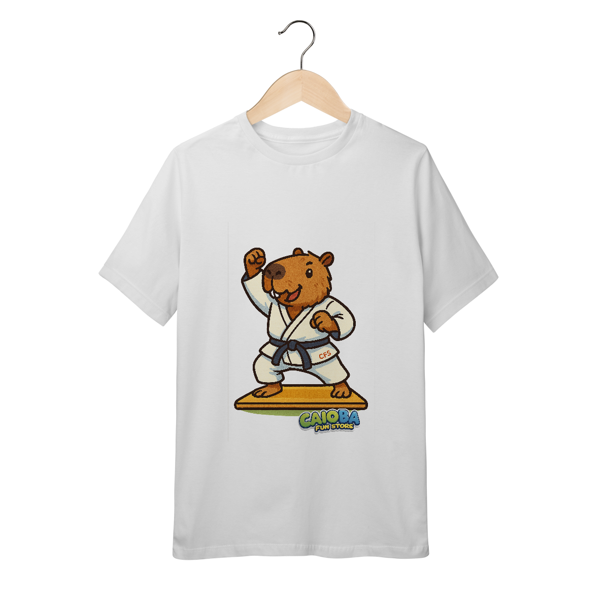 Nome do produto: Camiseta Capivara Judoca menino - juvenil