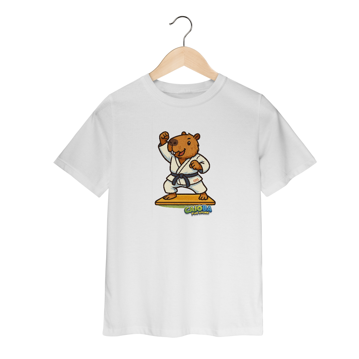 Nome do produto: Camiseta Capivara Judoca menino - infantil