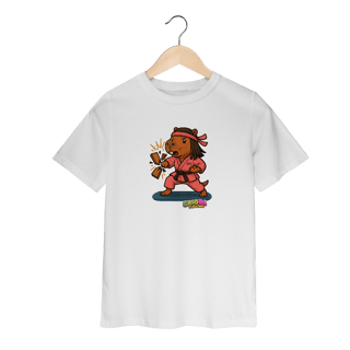 Nome do produto Camiseta Capivara Karateca menina - infantil