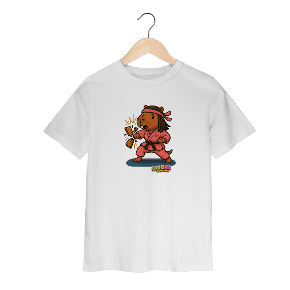 Camiseta Capivara Karateca menina - infantil