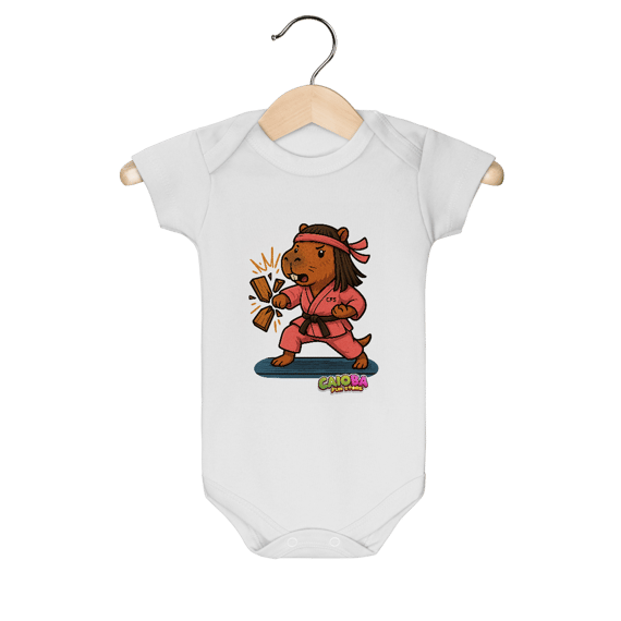 Body Infantil Capivara Karateca menina