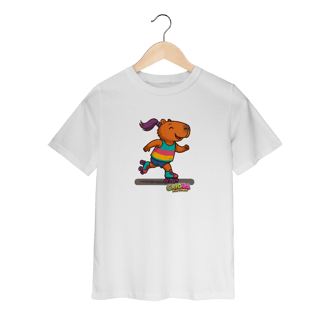 Camiseta Capivara de Patins menina - infantil