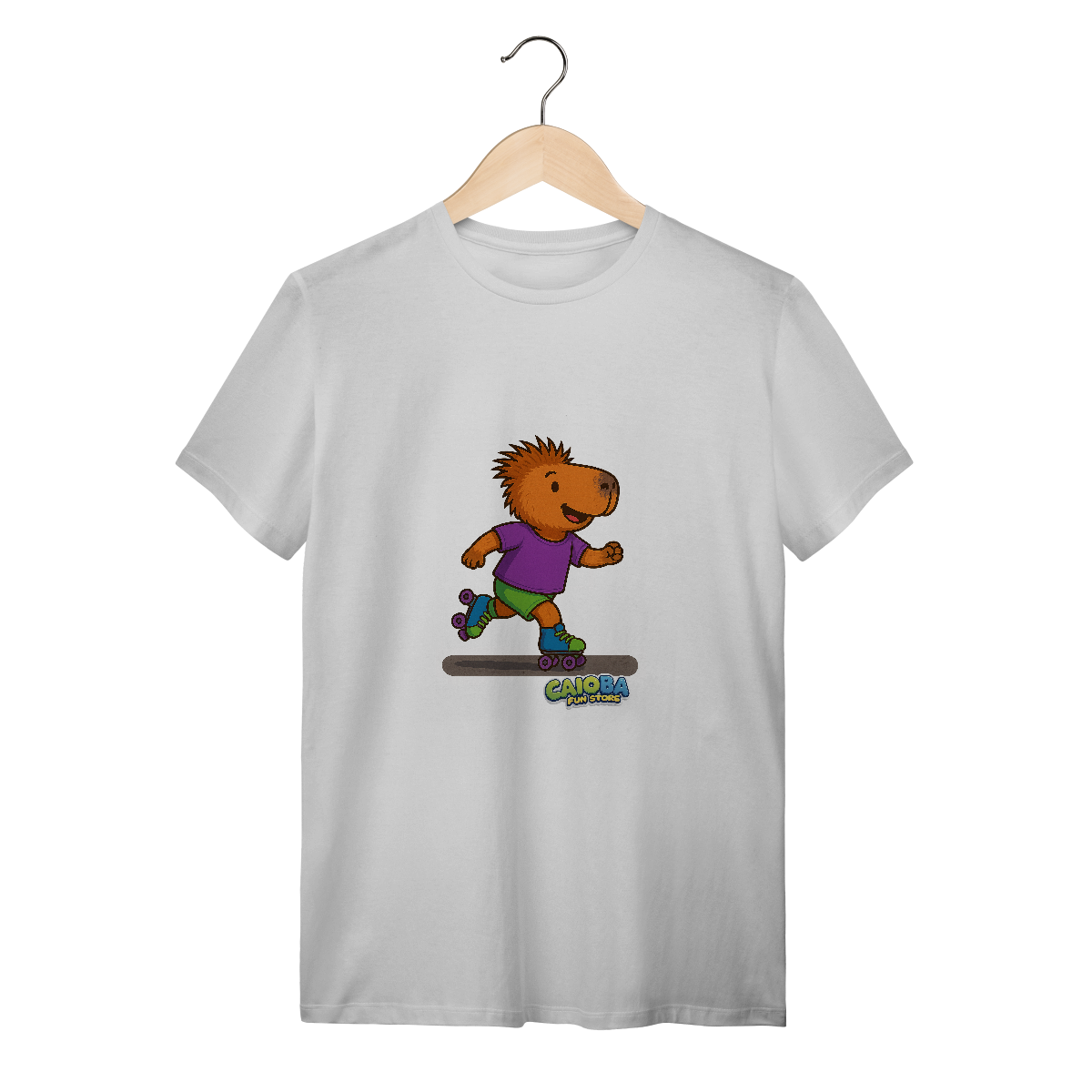 Nome do produto: Camiseta Capivara de Patins menino - adulto