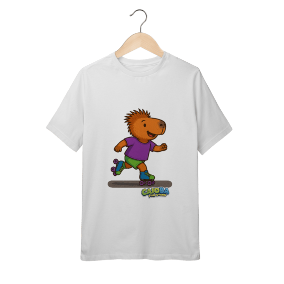 Camiseta Capivara de Patins menino - juvenil