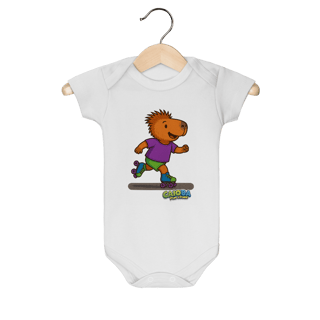 Body Infantil Capivara de Patins menino