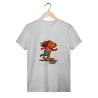 Camiseta Capivara de Skate menina - adulto