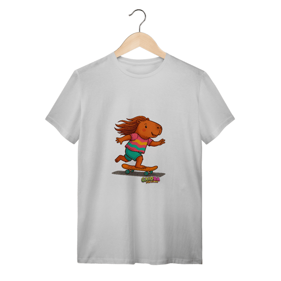 Camiseta Capivara de Skate menina - adulto