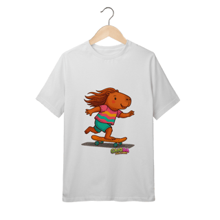 Camiseta Capivara de Skate menina - juvenil