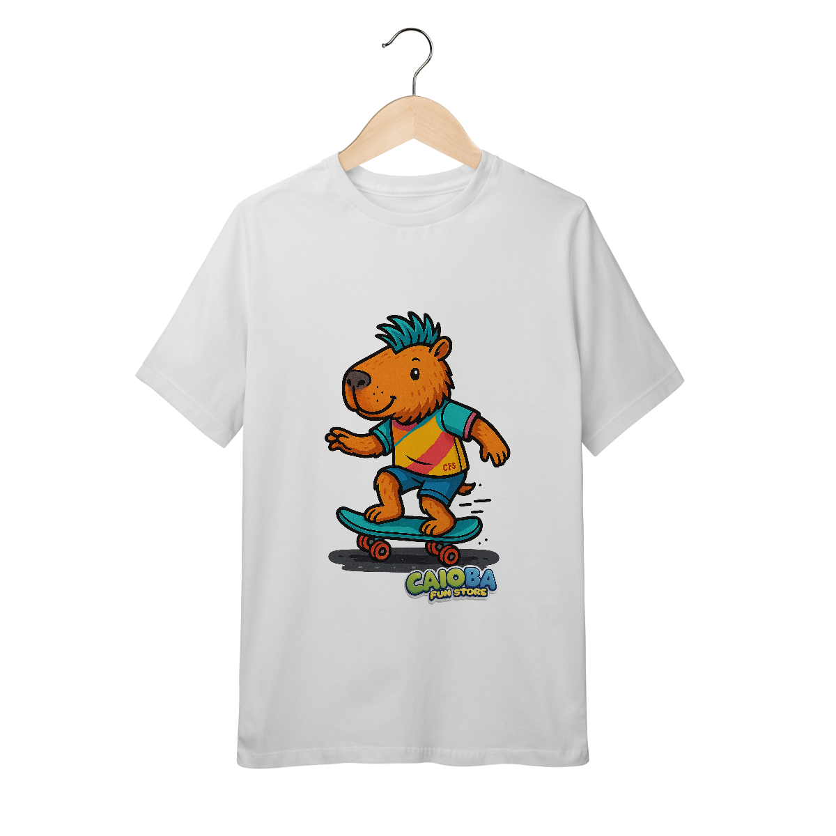 Nome do produto: Camiseta Capivara de Skate menino - juvenil