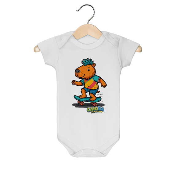 Body Infantil Capivara de Skate menino