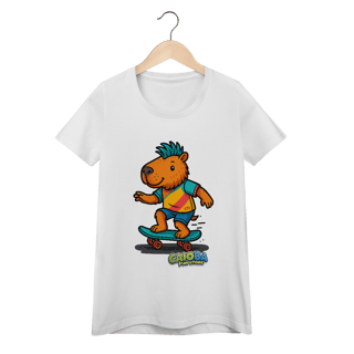 Camiseta Capivara de Skate menino - feminina
